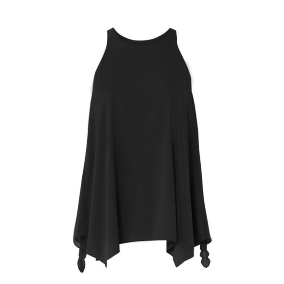 HALSTON • Black High Neck Cami Top - Picture 1 of 5